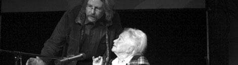 Hilde Domin und Thomas Diederichs auf der Bühne